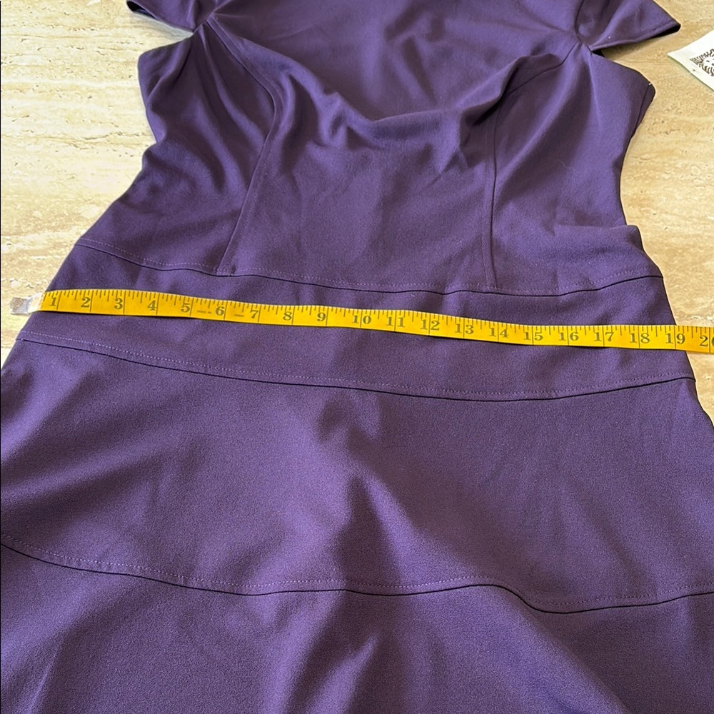NWT Anne Klein Elegant Purple Women's Dress. Measurements are in photos. - Picture 11 of 14